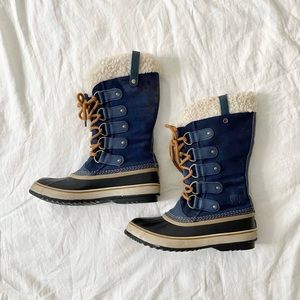 SOREL JOAN OF ARCTIC BOOTS NAVY BLUE